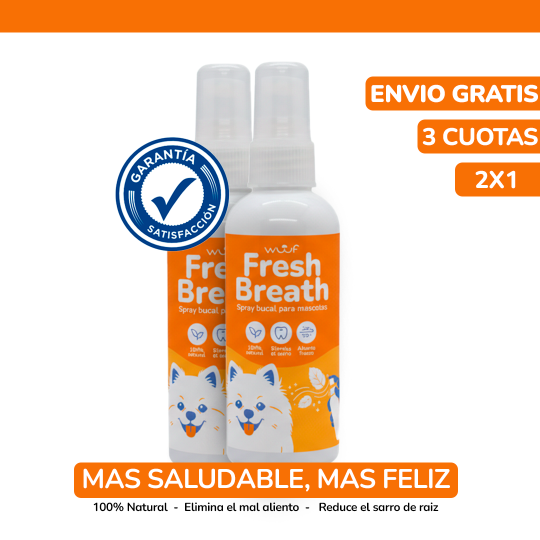 Wuuf Fresh Breath – Aliento Limpio, Boca Sana y Más Cariños sin Olor